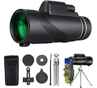 ROLTIN Monocular Telescope 40 x 60 High Power HD Monocular Telescope with Smartphone Holder Tripod Waterproof Monocular with for Bird Watching Camping Hiking Match Telescope