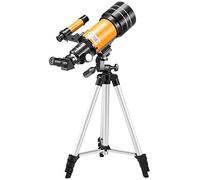 ROLTIN Monocular Telescope Telescopes for Astronomy, Telescope for Kids 70Mm Astronomical Telescope, Portable Refractor Telescope, Gifts for Beginners Orange | White