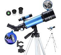 ROLTIN Telescope for Adults Astronomy Beginners 70Mm Refractor Telescopes with Adjustable 51 Inch Tripod Phone Adapter Erect-Image Diagonal and Moon Filter,for Indoor/Outdoor