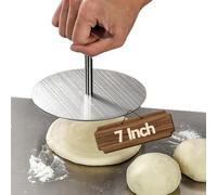 ROLUXENTIA Simple Tortilla Press Maker - 7 Inch Stainless Steel Steak Press, Mushroom Press, Multi-Functional Dough Press Quesadilla Maker, Roti Maker for Making Flour, Corn, Gluten-Free Tortillas