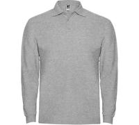 ROLY Men's Estrella Long-Sleeved Polo Shirt in Grey | Size: Large ROLY Grey L
