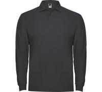 ROLY Men's Estrella Long-Sleeved Polo Shirt in Jet Black | Size: Small ROLY Jet Black S
