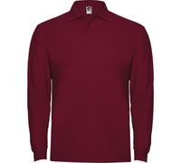 ROLY Men's Estrella Long-Sleeved Polo Shirt in Maroon | Size: Large ROLY Maroon L