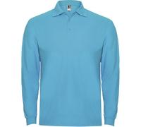 ROLY Men's Estrella Long-Sleeved Polo Shirt in Turquoise | Size: Small ROLY Turquoise S
