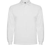 ROLY Men's Estrella Long-Sleeved Polo Shirt in White | Size: 3XL ROLY White 3XL
