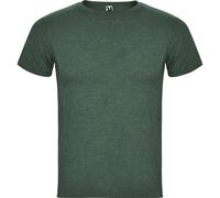 ROLY Men's Fox Heather Short-Sleeved T-Shirt in Bottle Green | Size: 2XL ROLY Bottle Green 2XL