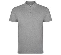 ROLY Men's Star Heather Polo Shirt in Grey | Size: 4XL ROLY Grey 4XL