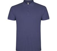 ROLY Men's Star Short-Sleeved Polo Shirt in Bright Blue | Size: Small ROLY Bright Blue S
