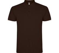 ROLY Men's Star Short-Sleeved Polo Shirt in Chocolate | Size: XL ROLY Chocolate XL