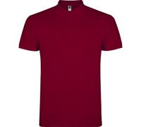 ROLY Men's Star Short-Sleeved Polo Shirt in Dark Red | Size: Large ROLY Dark Red L