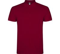 ROLY Men's Star Short-Sleeved Polo Shirt in Dark Red | Size: Small ROLY Dark Red S