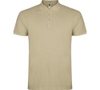 ROLY Men's Star Short-Sleeved Polo Shirt in Light Sand | Size: Medium ROLY Light Sand M