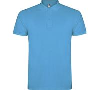 ROLY Men's Star Short-Sleeved Polo Shirt in Turquoise | Size: Medium ROLY Turquoise M