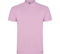 ROLY Men's Star Short-Sleeved Polo Shirt in Light Pink | Size: XL ROLY Light Pink XL