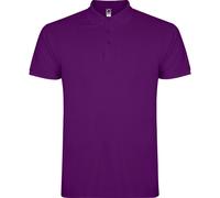 ROLY Men's Star Short-Sleeved Polo Shirt in Purple | Size: 2XL ROLY Purple 2XL