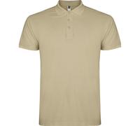 ROLY Men's Star Short-Sleeved Polo Shirt in Light Sand | Size: 3XL ROLY Light Sand 3XL