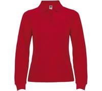 ROLY Women's Estrella Long-Sleeved Polo Shirt in Red | Size: 3XL ROLY Red 3XL