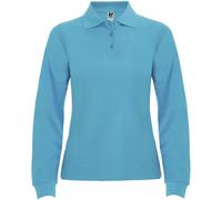 ROLY Women's Estrella Long-Sleeved Polo Shirt in Turquoise | Size: 2XL ROLY Turquoise 2XL
