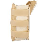 Rolyan D-Ring Wrist and Thumb Spica Splint for Left Wrist, Beige Wrist Splint for Tendonitis, Inflammation, Carpal Tunnel, & Tendinitis, Easy On Easy Off Brace for Thumb & Wrist Support, Small
