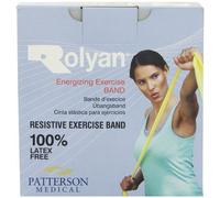 Rolyan Energising Exercise Bands, Ideal Resistance Tool for Upper and Lower Extremity Exercises to Tone Muscles and Increase Flexibility, Supports Physical Therapy, Latex Free, Yellow, Light, 25m