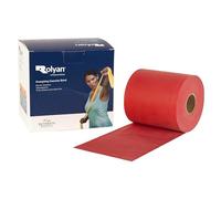 Rolyan Resistance Band - 46m Latex Exercise Band for Strength Training, Pilates & Rehab - Durable Fitness Band for Gym & Home Workouts - Recovery & Physical Elastic Therapy - Medium, Red
