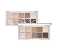rom&nd Better Than Paletteㅣ10 Blendable ShadesㅣLong Lasting and Neutral Eyeshadow PaletteㅣHigh Pigmented Smooth, Matte, Glitter, Shimmer Eye Makeupㅣ (12 SANDED BREEZE GARDEN)