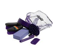 Roma 7 Piece Backpack Grooming Kit Purple (One Size)