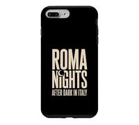 Roma After Dark Italy Minimal Travel Typography Case for iPhone 7 Plus/8 Plus