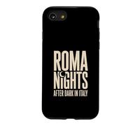 Roma After Dark Italy Minimal Travel Typography Case for iPhone SE (2020) / 7/8