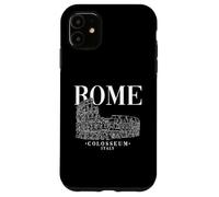 Roma Ancient Colosseum Hand Drawing Sketch Rome Italy Case for iPhone 11