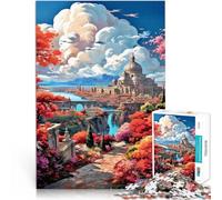 Roma and Saint Peter's basilica1000 Piece Jigsaw Puzzle for Adults Brain Teaser For is ideal as a gift for the whole family 38x26cm
