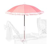 Roma Annie Dolls Pram Parasol, Universal Pram Compatibility, Pink Spanish Style, Adjustable Clamp, Stylish & Durable Dolls Umbrella, Baby doll & Dolls Pram Accessories, Ages 3+
