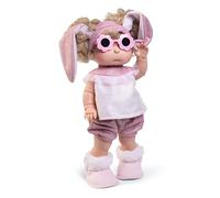 Roma Antonio Juan Iris - Glitter Bunny Doll 38cm,mannequin-style doll,long, curly blonde hair, vinyl, With Bunny ears and Sunglasses