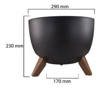 Simply The Best Roma Bowl 2021 | Flowerpot Herb Plant Flower pot | Balcony Garden Container | Organizer box decor | (290, Black)