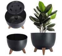 Simply The Best Roma Bowl 2021 | Flowerpot Herb Plant Flower pot | Balcony Garden Container | Organizer box decor | (290, Black)