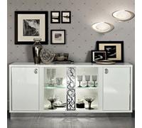 Roma Buffet Sideboard - Glamour - Glass Door - White