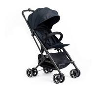 Roma Capsule 3 Approved Travel Stroller - Ultra-Lightweight Cabin Buggy fits Aeroplane Overhead Lockers - One-Hand Fold, Magnetic Buckle & Lie-Flat Seat from Birth to 15kg - Jet Black