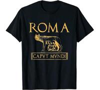 Roma Caput Mundi Ancient Rome Roman History Men Men T Shirt Short Sleeve Casual Cotton O-Neck Summer T Shirt Black