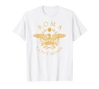 Roma Caput Mundi Roma Invicta Roman Empire Value Graphic T-Shirt, Men, White, M