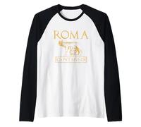 Roma Caput Mundi Rome Roman Empire Raglan Baseball Tee