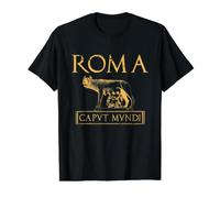 Roma Caput Mundi Rome Roman Empire Value Graphic T-Shirt, Men, Black, L
