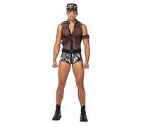 Roma Costume Men's 3 Piece Sergeant Stud Army - Large