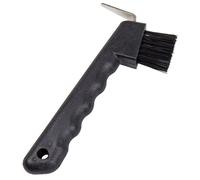 Roma Deluxe Hoof Pick with Brush - Black