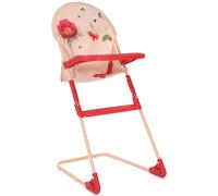 Roma RHS High Chair- Flora Eco-Friendly Recycled Fabric, Cream and Berry Red, Suitable for 28-42cm Dolls