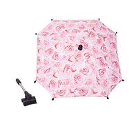Roma Dolls Pram Parasol, Universal Pram Compatibility, Adjustable Clamp, Stylish & Durable Dolls Umbrella, Baby doll & Dolls Pram Accessories, Ages 3+ (Pink Rose)