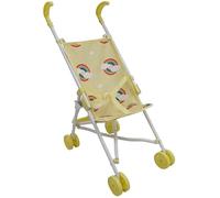 Roma Dolls Pram -Umbrella Buggy for Baby Doll - Ages 2 Years and Above, RHS, Teddy, Rupert,Foldable, Portable, Ideal First Dolls Pram (Rupert Primrose)