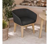 Roma Eden Garden Dining Chairs - Set of 2 - Black