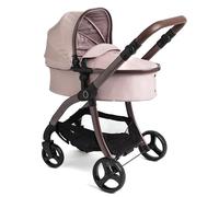 Roma Egg - Hush Violet Dolls Pram & Pushchair, Adjustable Handle 60-78cm, 2-in-1 Seat Unit/Carry Cot, Lightweight, Suitable for Dolls Up to 57cm, Gloss Lilac Chassis