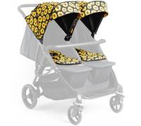 Roma Gemini 2 Colour Pack - Sunflower | Stylish Fabric Set for Double Stroller | Includes Hood & Seat Liner