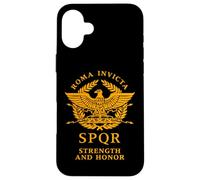 Roma Invicta SPQR Roman Eagle Strength and Honor Case for iPhone 16 Plus